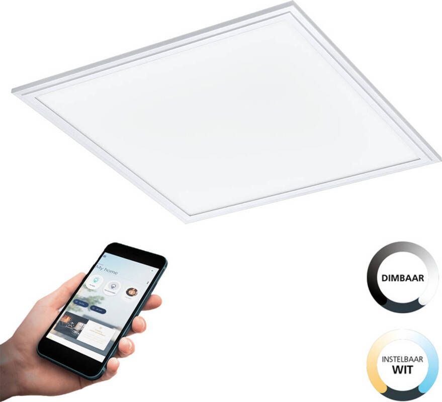 EGLO  connect.z Salobrena-Z Smart Plafondlamp - 45 cm - Wit - Instelbaar wit licht - Dimbaar - Zigbee