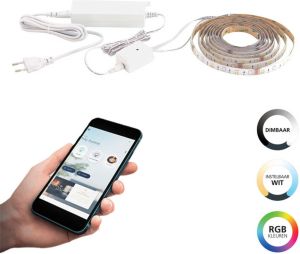 EGLO  connect.z  Smart LED Strip - 500 cm - Wit - Instelbaar RGB & wit licht - Dimbaar - Zigbee