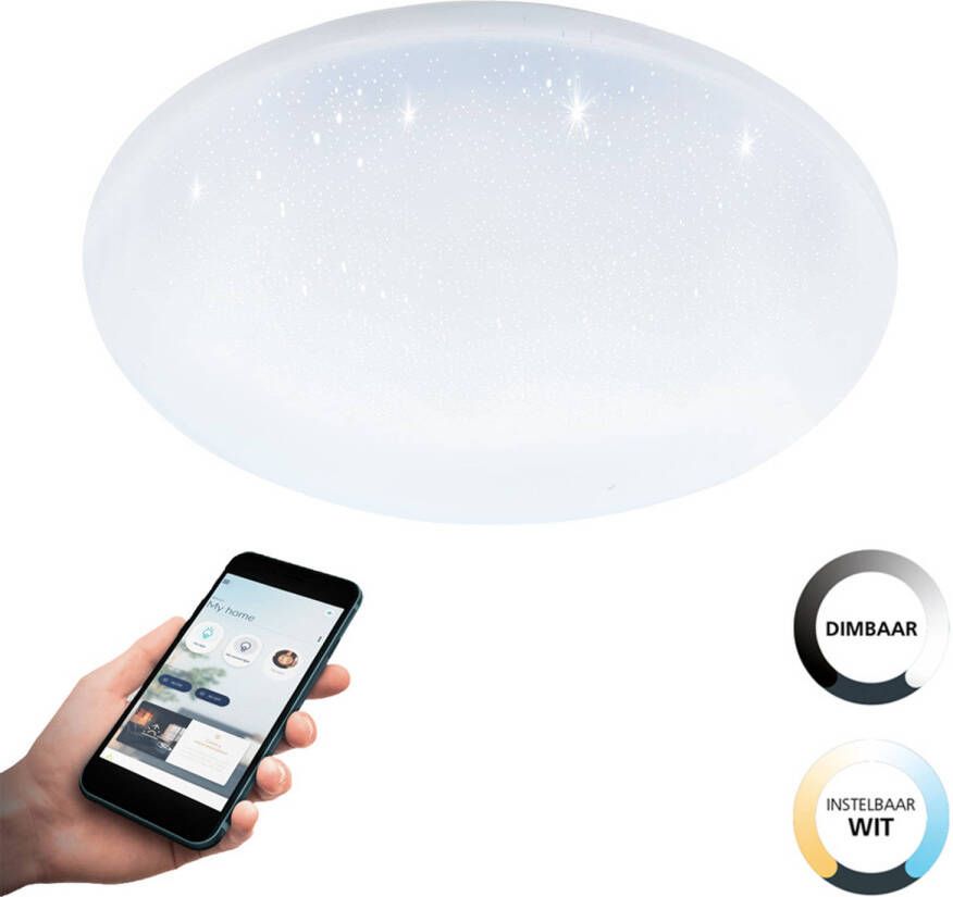 EGLO  connect.z Totari-Z Smart Plafondlamp - Ø 38 cm - Wit - Instelbaar wit licht - Dimbaar - Zigbee