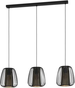 EGLO  Curasao Hanglamp - E27 - 99 5 cm - Zwart Goud