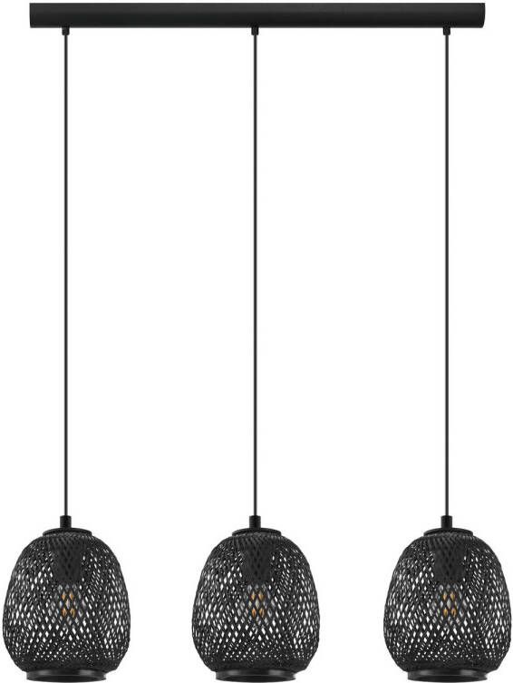 EGLO  Dembleby 1 - Hanglamp - E27 - 90 cm - Zwart