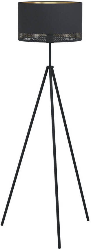 EGLO  Esteperra - Staande lamp - E27 - 140 5 cm - Zwart