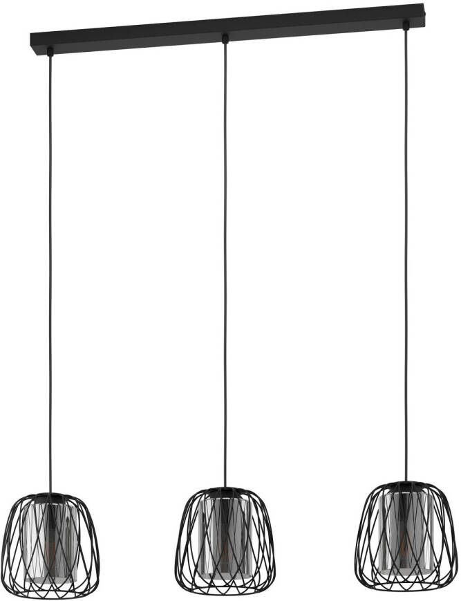 EGLO  Floresta Hanglamp - E27 - 89 cm - Zwart