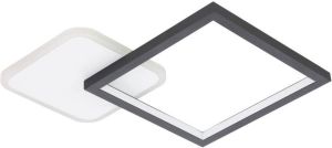EGLO Gafares Plafondlamp LED 33 cm Zwart Wit Dimbaar