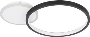 EGLO Gafares Plafondlamp LED 40 5 cm Zwart Wit Dimbaar