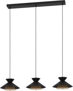 EGLO Grizedale Hanglamp E27 96 cm Zwart Goud Staal