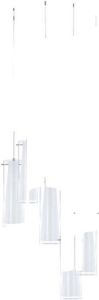 EGLO Hanglamp 5 E27 Chroom Helder Wit &apos;pinto&apos;