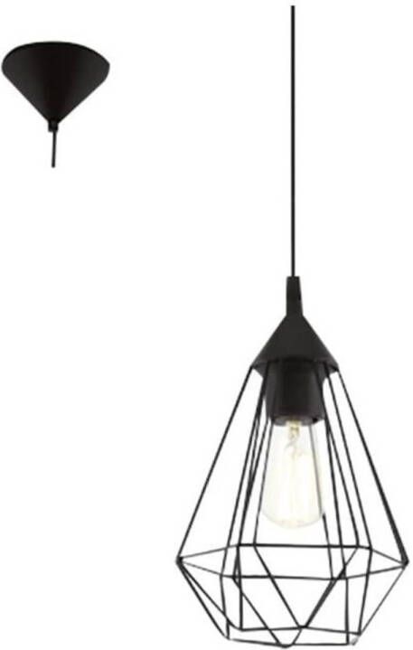 EGLO Hanglamp Tarbes D17 5 cm zwart 94187