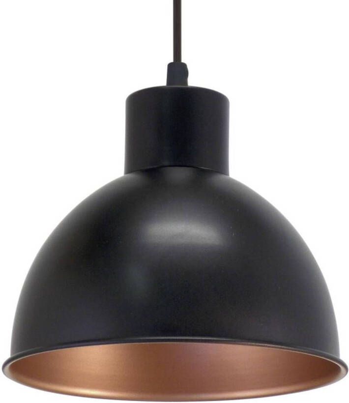 EGLO hanglamp Truro 1 zwart koper