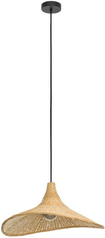 EGLO  Haxey Hanglamp - E27 - Ø 50 cm - Zwart Hout