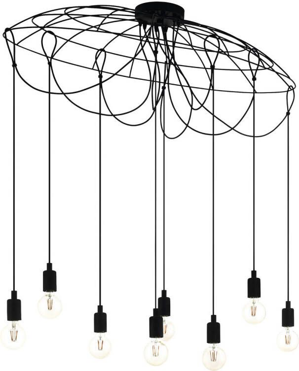 EGLO  Hogsmill Hanglamp - E27 - 115 5 cm - Zwart