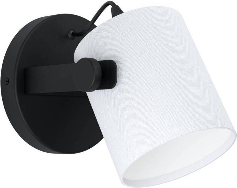 EGLO Hornwood 1 Wandlamp Plafondlamp E27 19 5 cm Zwart Wit
