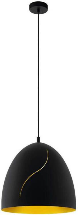 EGLO HUNNINGHAM Hanglamp E27 Ø 30.5 cm Zwart;Goud