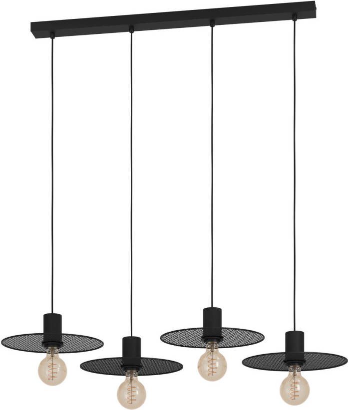 EGLO Ikeston Hanglamp E27 98 cm industrieel Zwart Staal