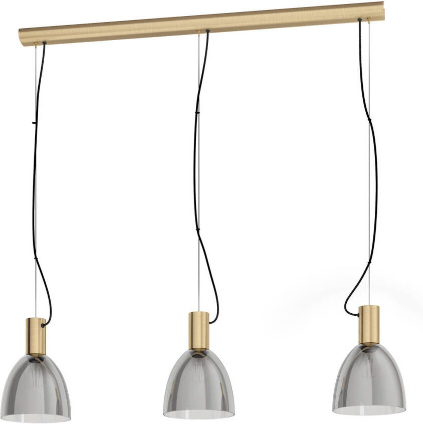 EGLO  Lebalio Hanglamp - E27 - 112 5 cm - Zwart-Transparant