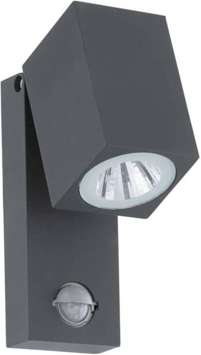 EGLO LED-buitenwandlamp met sensor SAKEDA 5 W antraciet