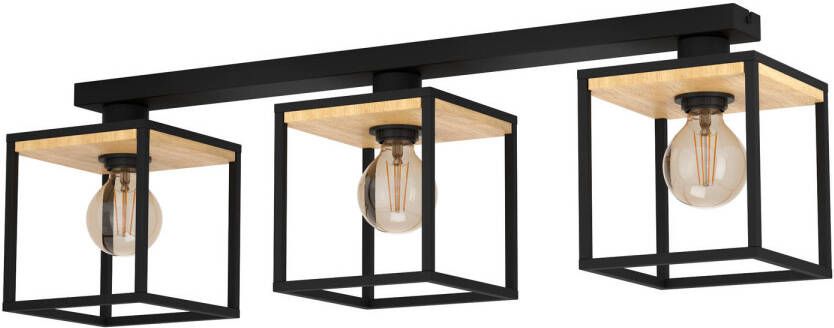 EGLO  Libertad Plafondlamp - E27 - 86 cm - Zwart Bruin