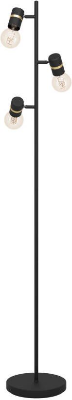 EGLO Lurone Vloerlamp E27 160 cm Zwart|Koper