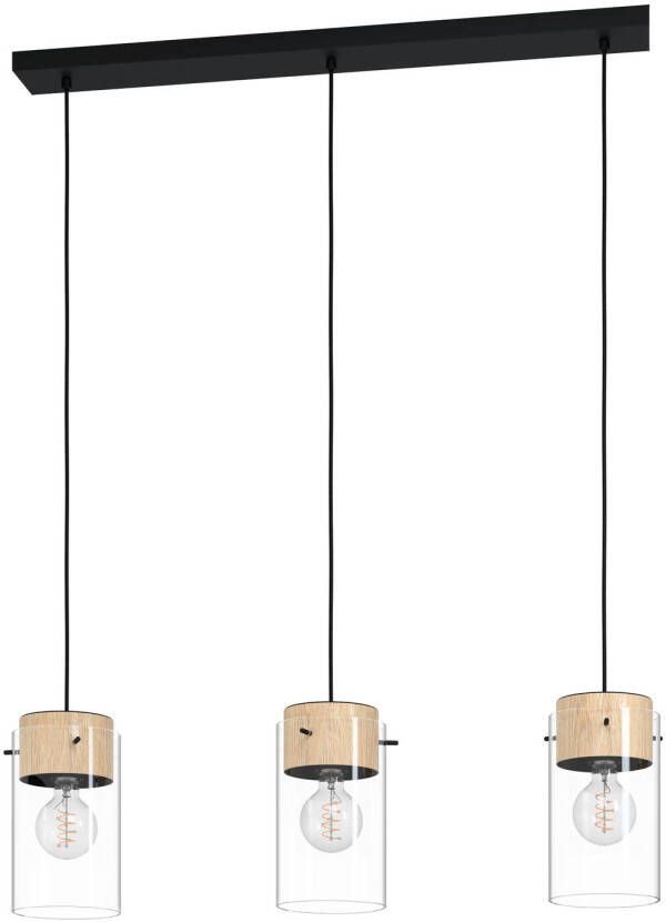 EGLO  Madreselva Hanglamp - E27 - 119 cm - Zwart Bruin