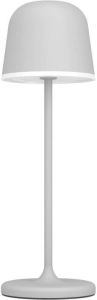 EGLO Mannera Tafellamp Aanraakdimmer Draadloos 34 cm Grijs Wit Oplaadbaar Binnen en Buiten