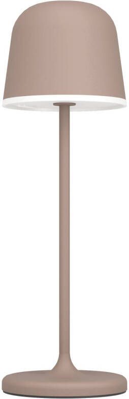 EGLO Mannera Tafellamp Aanraakdimmer Draadloos 34 cm Roestbruin Wit Oplaadbaar Binnen en Buiten