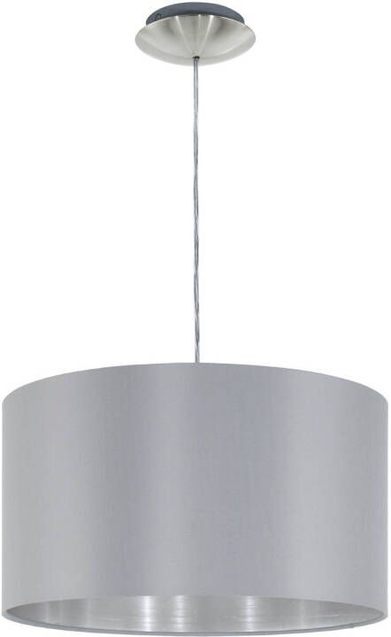 EGLO  Maserlo - Hanglamp - 1 Lichts - Ø38cm - Nikkel-Mat - Zilver