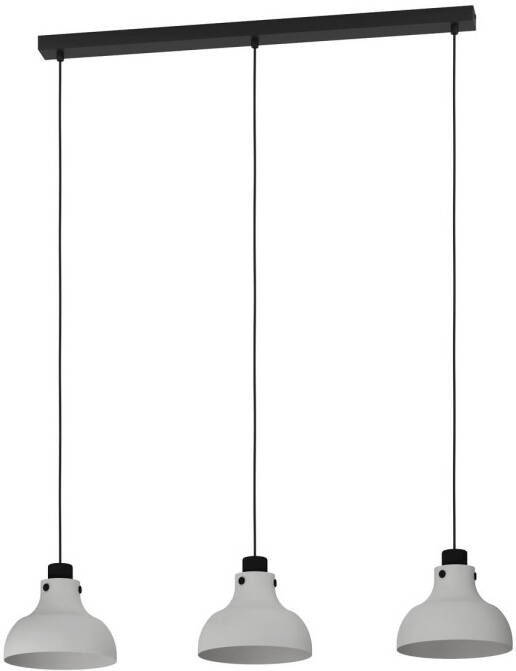 EGLO Matlock Hanglamp E27 90 cm Grijs|Zwart Staal