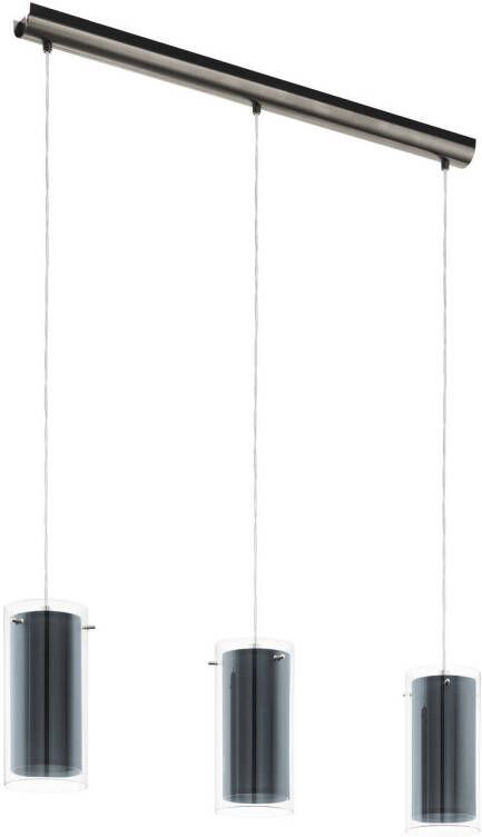 EGLO  Pinto Textil Hanglamp - E27 - 82 cm - Grijs