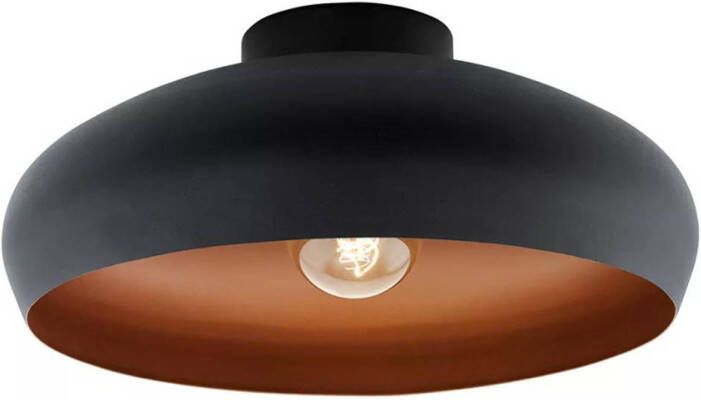 EGLO Plafondlamp MOGANO zwart en koperkleurig 49247