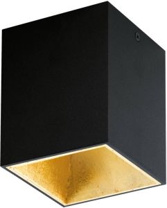 EGLO Polasso Plafondlamp Led 10 Cm Zwart Goud