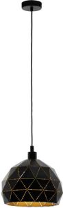 EGLO  Roccaforte Hanglamp - E27 - Ø 40 cm - Zwart Goud