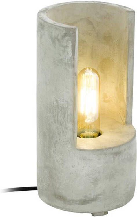 EGLO Tafellamp Lynton 27 cm beton grijs