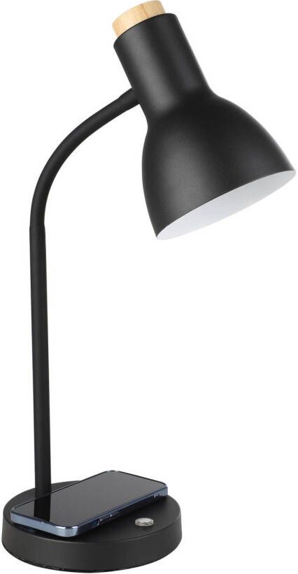 EGLO Veradal-Qi Tafellamp LED 45 cm Zwart|Bruin Dimbaar