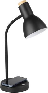 EGLO Veradal-Qi Tafellamp LED 45 cm Zwart Bruin Dimbaar
