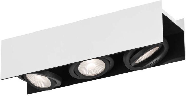 EGLO  Vidago - LED Plafondlamp - 3-lichts - wit zwart