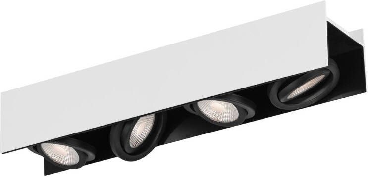 EGLO  Vidago - LED Plafondlamp - 4-lichts - wit zwart