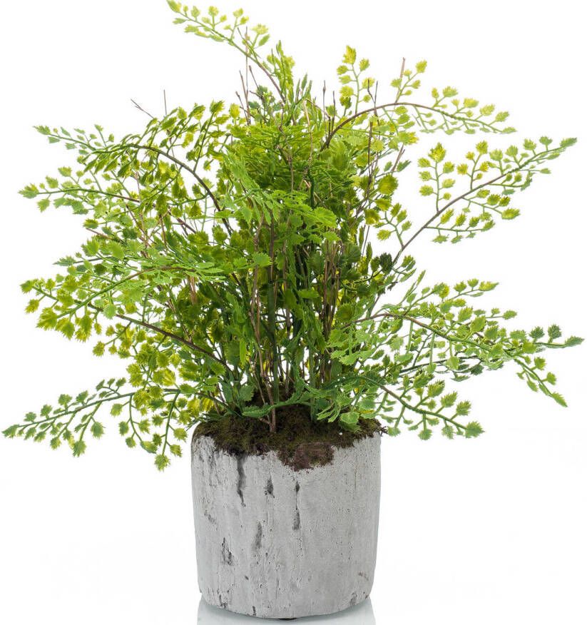 Emerald Groene kunstplant varen 28 cm in pot Mooie decoratie kunstplanten voor binnen Kunstplanten