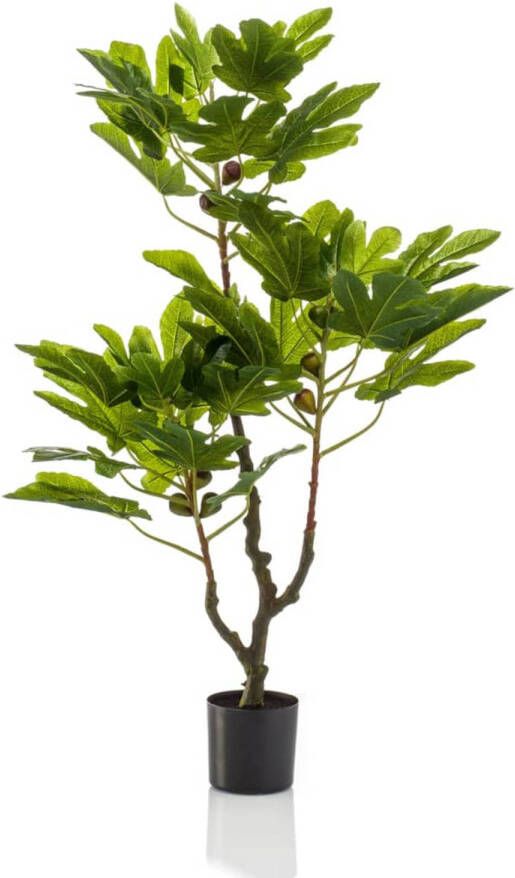 Emerald Kunstplant in pot vijgenboom met fruit 95 cm