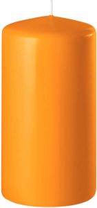 Enlightening Candles 1x Oranje Cilinderkaars stompkaars 6 X 12 Cm 45 Branduren Stompkaarsen