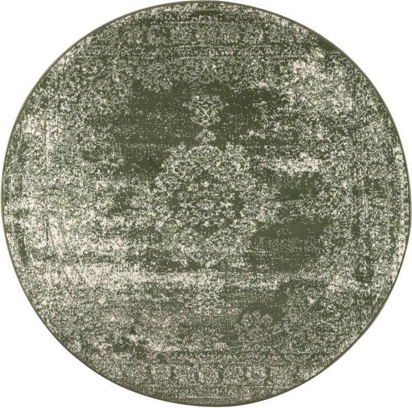 Eva Interior Vintage Vloerkleed Groen Rond 160cm (M) Bloom