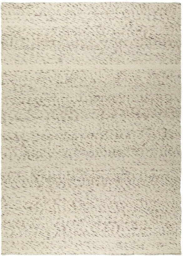 Eva Interior wol vloerkleed Wit|Antraciet Cobble Stone- 300 x 400 cm