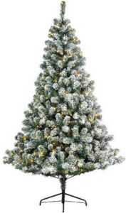 Everlands Kerstboom Imperial Pine snowy 180cm+LED groen