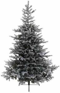 Everlands Kunst kerstboom Grandis fir 1038 tips met sneeuw 150 cm Kunstkerstboom