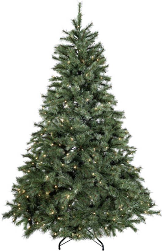 Excellent Trees Elverum Frosted 210 cm Kerstboom met Verlichting met Mobiele App