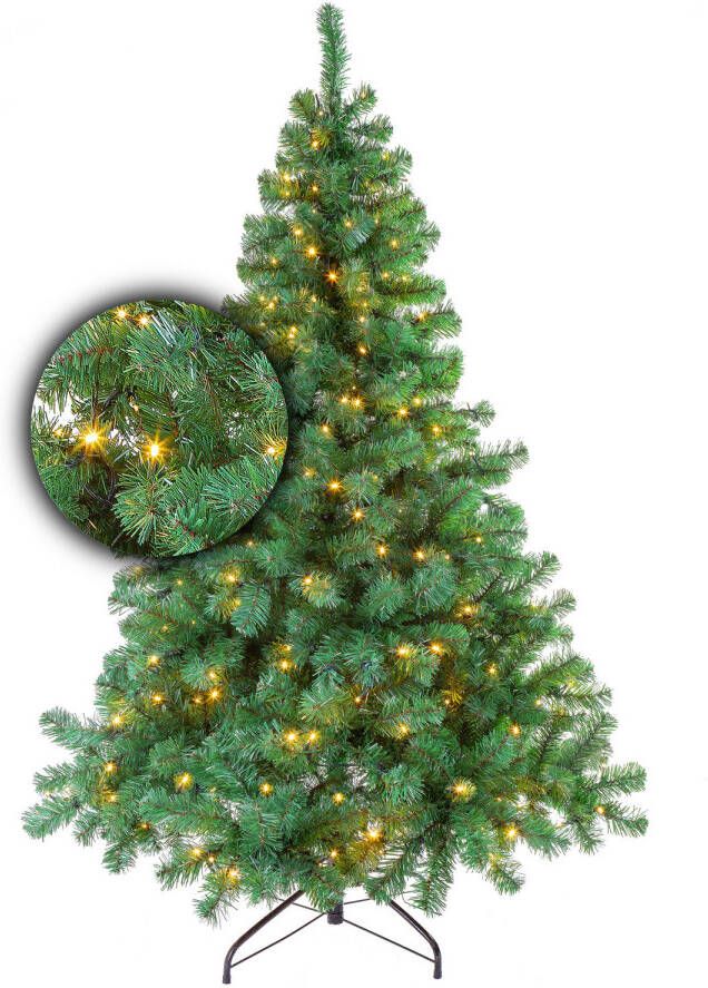 Excellent Trees Kerstboom LED Stavanger Green 300 cm met verlichting Luxe uitvoering 900 Lampjes