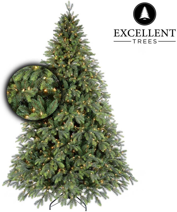 Excellent Trees Premium Kerstboom LED Kalmar 150 cm met verlichting 210 Lampjes
