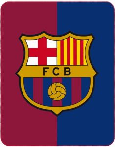 FC Barcelona Fleece Deken Officieel 110 X 140 Cm Multi