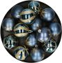 FEERIC LIGHTS & CHRISTMAS Feeric Christmas gedecoreerde kerstballen 25x- 6 cm blauw -kunststofi¿½ Kerstbal - Thumbnail 1