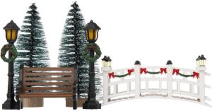Merkloos Feeric lights and christmas kerstdorp accessoires-miniatuur figuurtjes Kerstdorpen