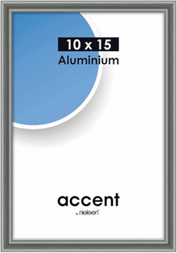 No brand Nielsen fotolijst Accent 10 x 15 cm aluminium grijs